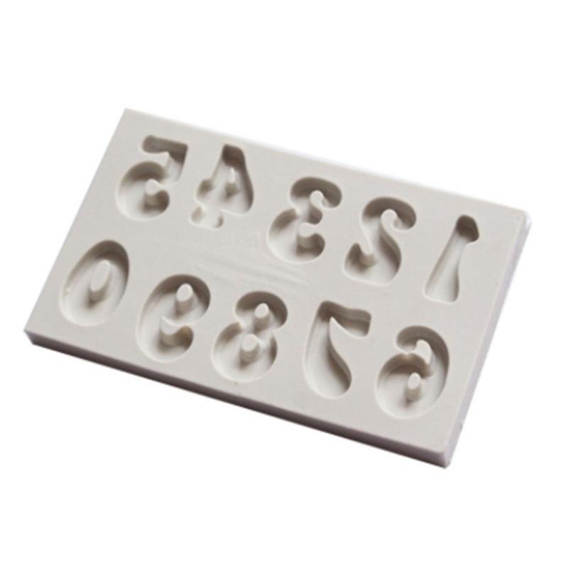 Sugar Craft Capital/Letter/Number Silicone Fondant Mold Cake Decorating Tools Chocolate Mold