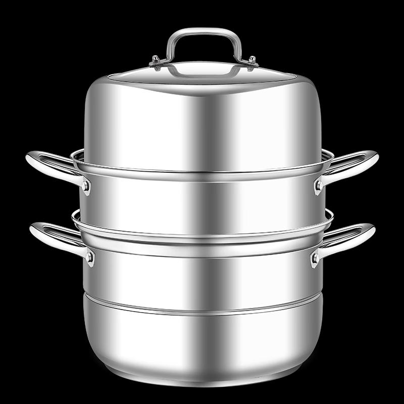 Ourui Platinum Stainless Steel 3-Layer Steamer Pot