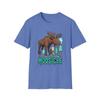 Unisex Softstyle T-Shirt Surreal Moose Popsicle Flower Funny Animal Design