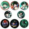 32/44/58 мм аниме Моя геройская академия брошь Мидория Изуку Бакугоу Кацуки Тодороки Шото мультфильм значок аксессуары ювелирные изделия подарок ручной работы круглые булавки