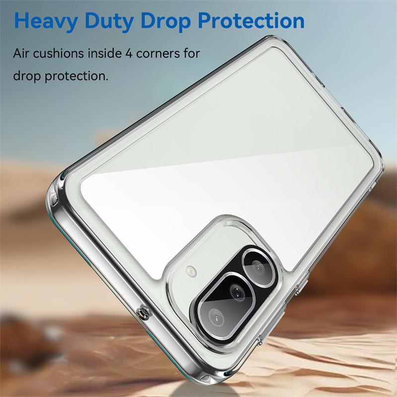 Чехол для Samsung Galaxy M56 5G Чехол для Samsung Galaxy M56 5G Противоударный Прозрачный ПК + ТПУ Силиконовый Защитный Чехол для Телефона Samsung M56