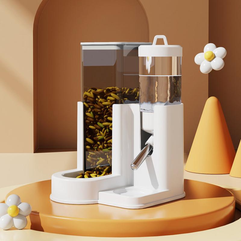 Большая емкость 2в1 кормушка и поилка для хомяка, герметичная, автоматическая кормушка, диспенсер для воды, герметичная, для еды, принадлежности для мелких питомцев