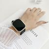 Ремешок для Apple Watch Series 10 9 8 7 SE 6 5 4 3 2 1 42 мм 41 мм 40 мм 38 мм Силиконовый с кожаным покрытием Ремешок на запястье