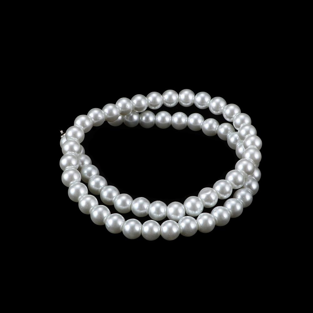 Fashion Cultured Strand White Pearl Freshwater 7-8mm Necklace