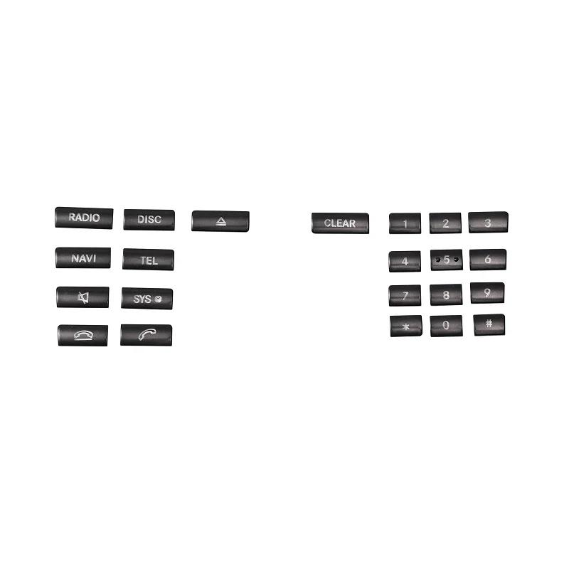 Автомобильная консоль для укладки CD-дисков, кнопки, декоративная отделка, наклейки, черный цвет для Mercedes Benz EC Class W212 W204 CLS GLK X204