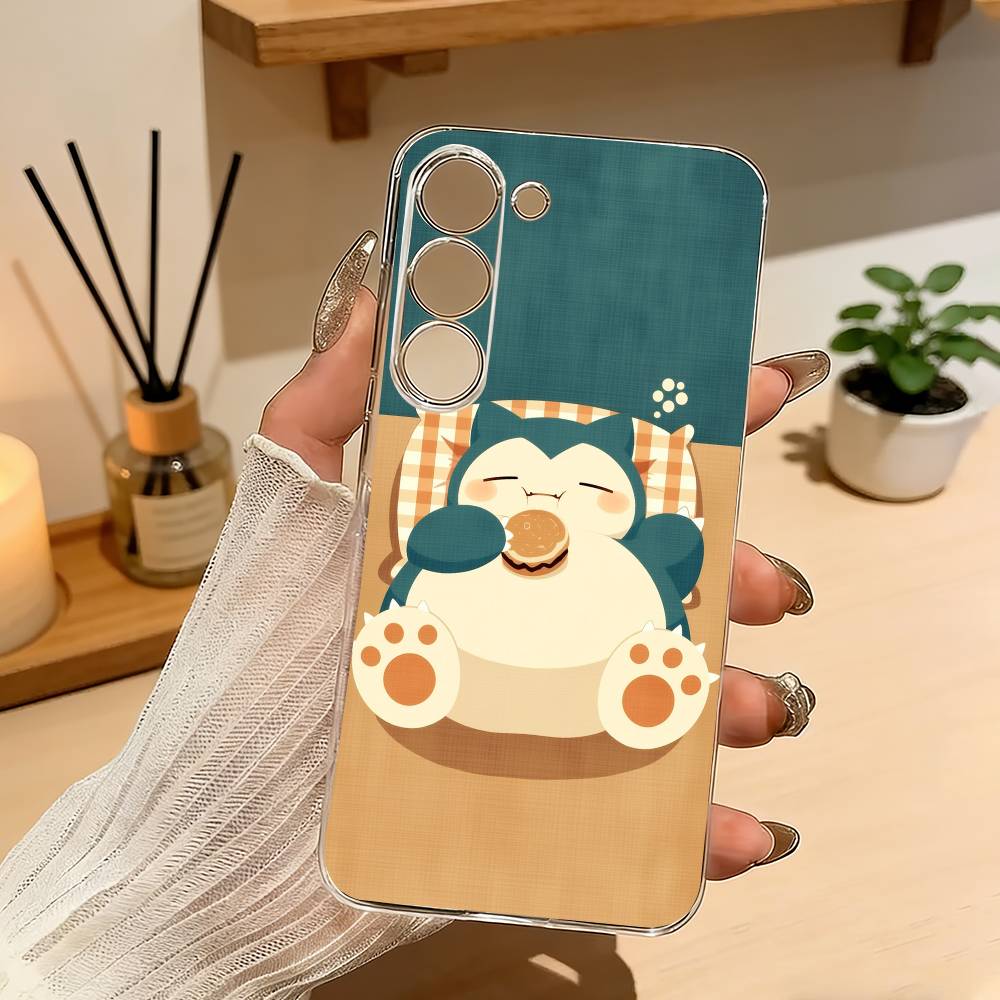 Cute S-Snorlax-x Sleep Phone Case For Samsung A10 A12 A31 A40 A70 Transparent Cover