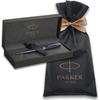 PARKER Шариковая ручка Parker, Sonnet, Синий лак CT, Средняя, Масляный бренд, Пакет для упаковки, Подарочная коробка ...