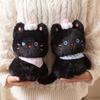 With Cream Cake Black Cat Plush Toy PP Cotton Meow Meow Plush Toys  Festive Decor