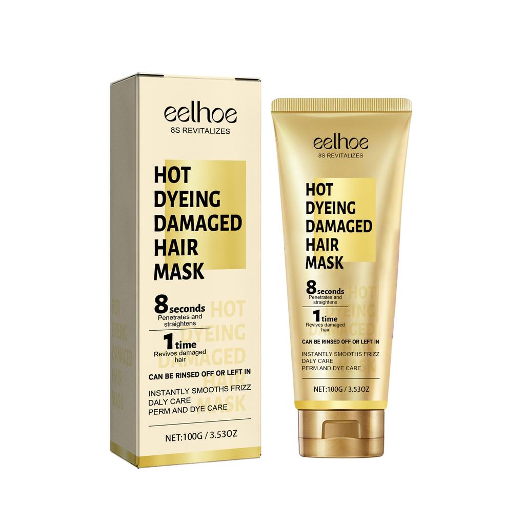 Keratin Hair Repair Cream - Smooth Frizz Control, Deep Conditioner for Dry Damaged Hair, Nourishing Leave-In Treatment