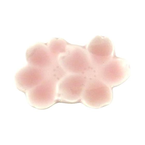 Tama Yu Hasami Ware Toshi Sai Kiln Cherry Blossom Chopstick Rest 13205 Pale Pink Cherry Blossom Shape