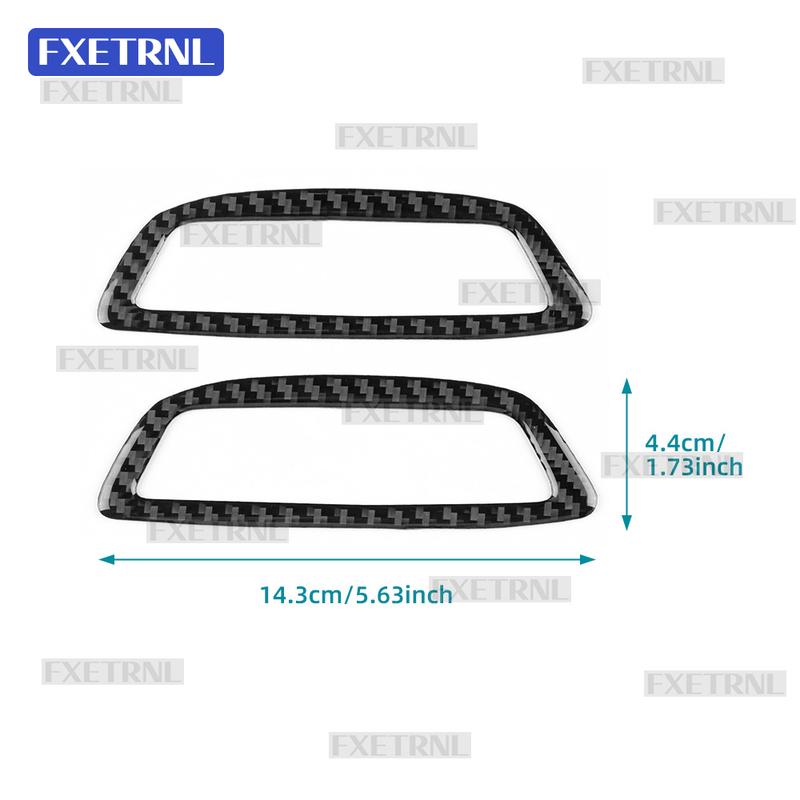 For Mercedes Benz SLK R172 2011-2015 2016 SLC 2016- Real Soft Carbon Fiber Car Seat Headrest Panel Interior Trim Sticker