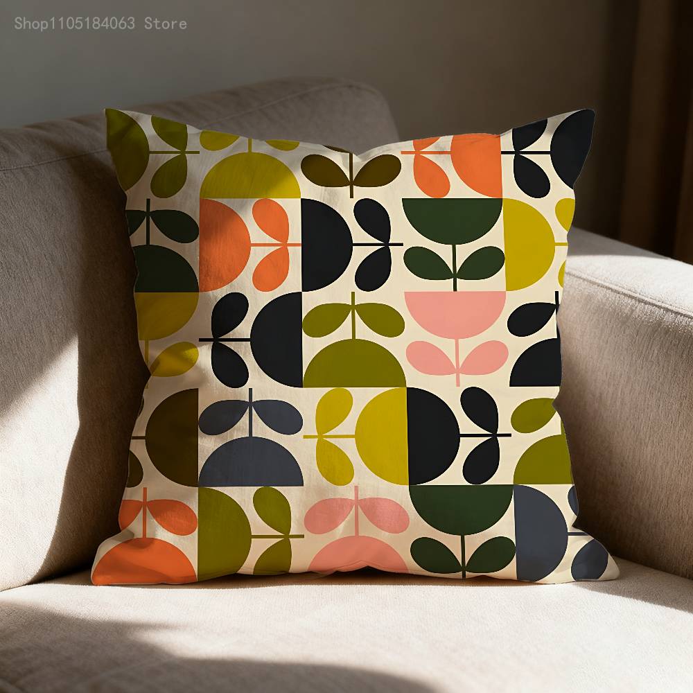 Чехол на подушку O-Orla Цветочный стебель Для декора дивана Автомобиля Офиса Комнаты Печатный чехол на подушку Декорации и Защита