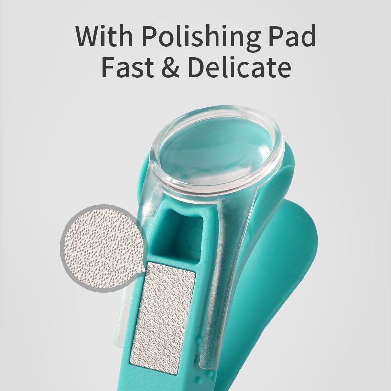 Детские машинки для стрижки ногтей с прозрачным увеличительным стеклом, карманом, детские кусачки для ногтей, безопасный детский триммер для пальцев ног, режущие инструменты для новорожденных