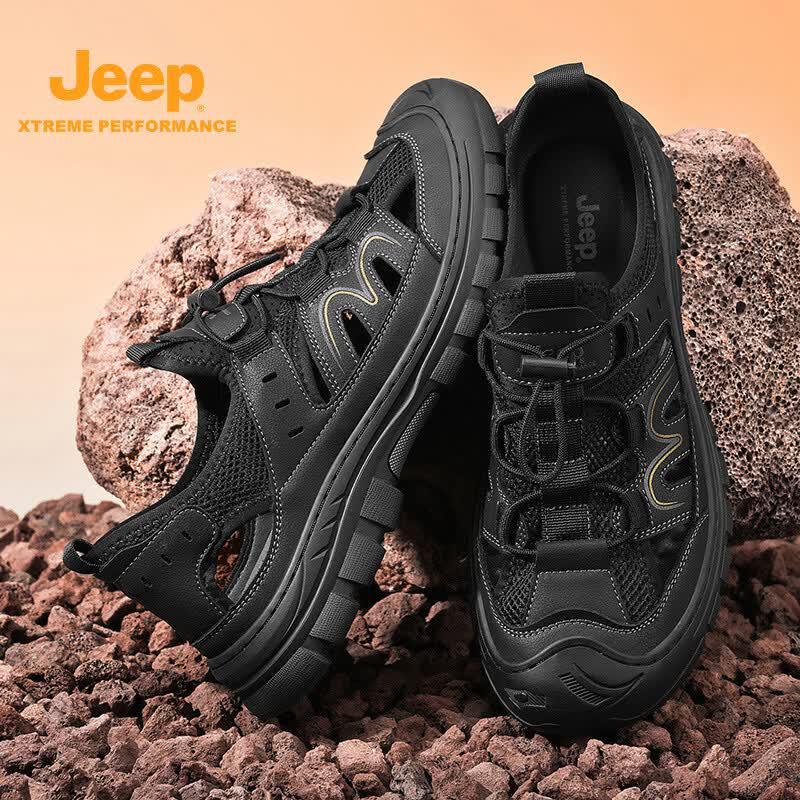 Jeep Мужские летние спортивные сандалии с закрытым носком