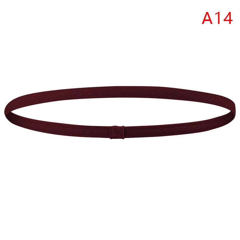 Простая унисекс однотонная спортивная повязка для волос с нескользящей полоской, эластичная повязка на голову