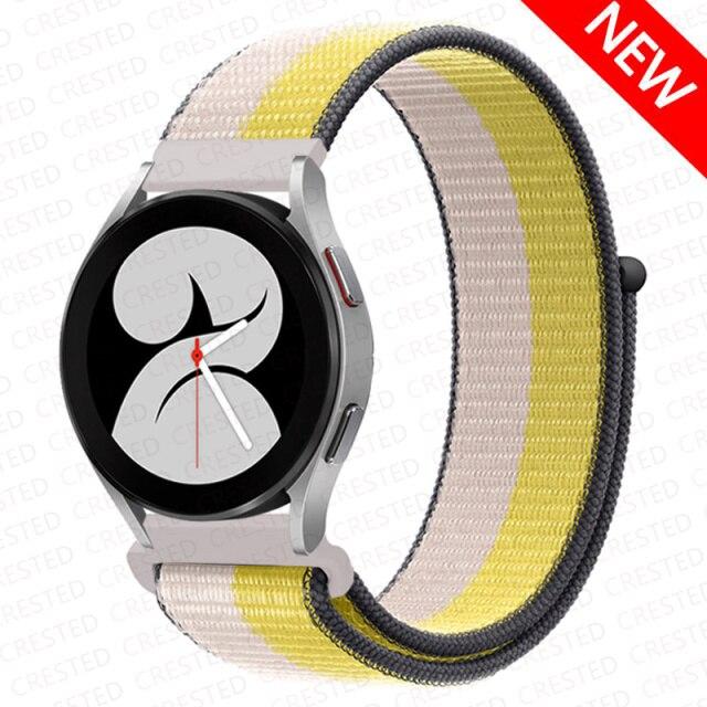 Band For Samsung Galaxy Watch 4 3 Classic 5 Pro Active 2/Gear S3 Nylon Loop Correa Bracelet Huawei Watch GT 2 3 Strap 22mm 20mm