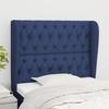 VidaXL Headboard with Ears Blue 103x23x118-128 Cm Fabric3118288