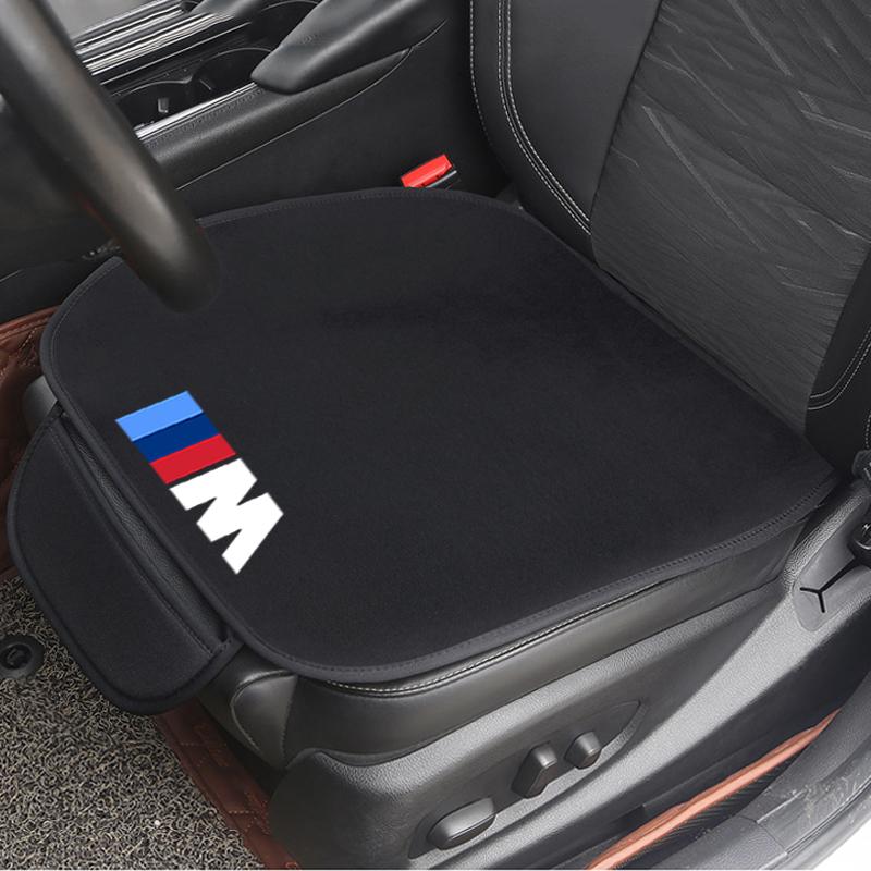 1 шт. Подушка на сиденье автомобиля Нескользящий чехол Ледяной шелк Бархат Плюш Для BMW M Power Performance M3 M5 X1 X3 X5 X6 E46 E39 E36 E60 E90