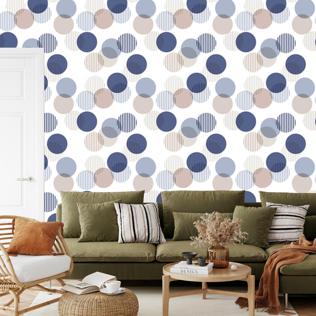 Modern Abstract Dots Wallpaper for Living Room and Bedroom 50x1000