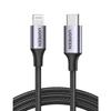 UGREEN USB-C Lightning Cable [MFi Certified, PD Compatible, 1M] Fast Charging Lightning Cable, Heavy Duty, Nylon Braid Compatible with iPhone 14/iPhon