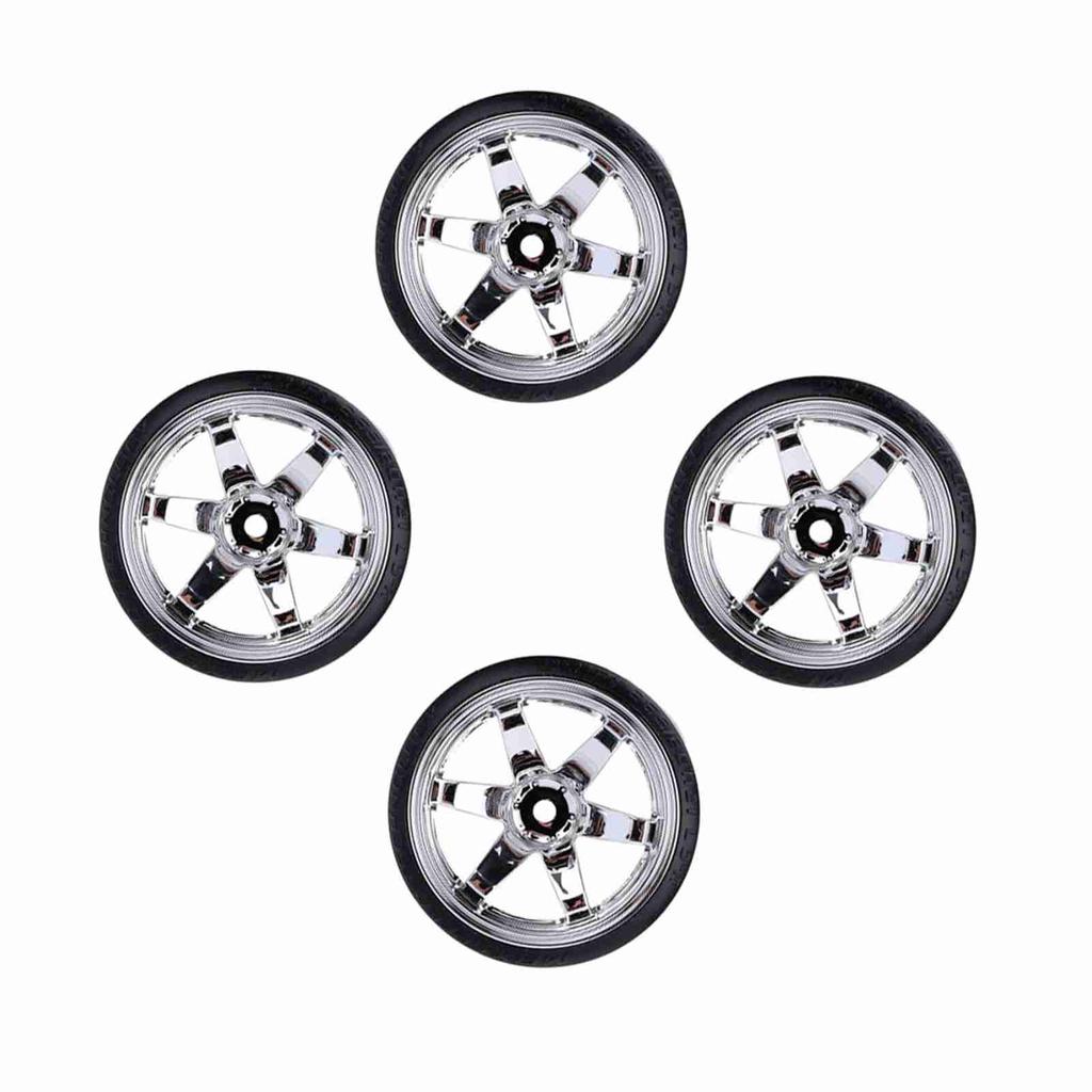 4Pcs/Set 1/10 Drift Car Tires Hard Tyre Replacement for TRX HSP Tamiya HPI Kyosho On-Road Drifting Car