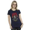 Netflix Womens/Ladies Stranger Things Christmas Demogorgon Cotton T-Shirt