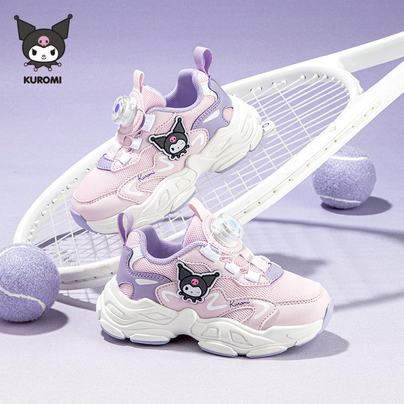 Детские дышащие кроссовки Hello Kitty - Коллекция Осень 2025 с модным дизайном Kuromi