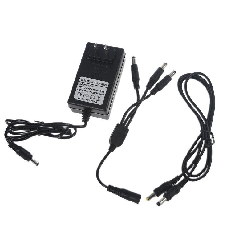 USB 5V 12V 5.5x2.1mm 13200mAh UPS Power Supply for Router CCTV Camera LED Strip