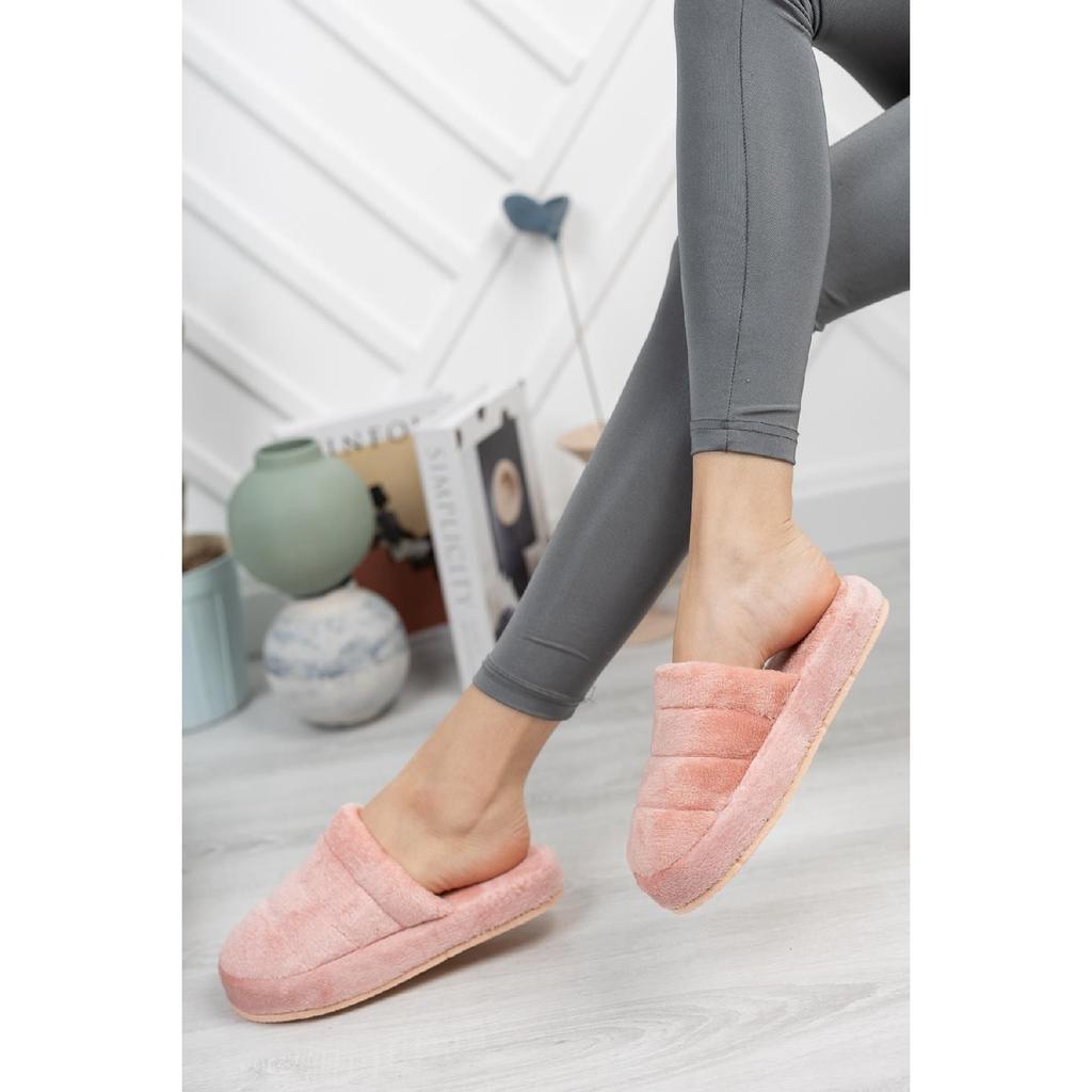Smt-03 Домашние женские домашние тапочки Зимние тапочки Розовые