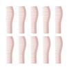 10PCS Hair Detangling Comb Plastic Wide Tooth Compact Professional Stylist Comb for Home