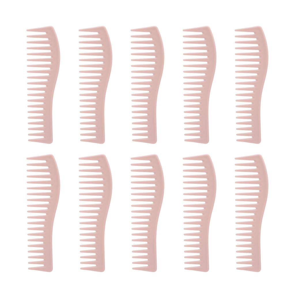 10 шт. расческа для распутывания волос пластиковая с широкими зубьями компактная профессиональная расческа для стилиста для дома