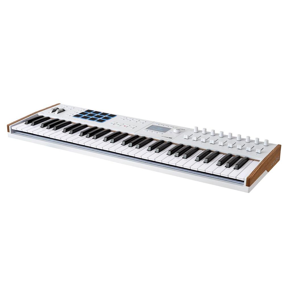 Arturia Keyboard Controller KeyLab Mk3 61 Aftertouch Color Display White Keys/velocity & Compatible/pad Function/full