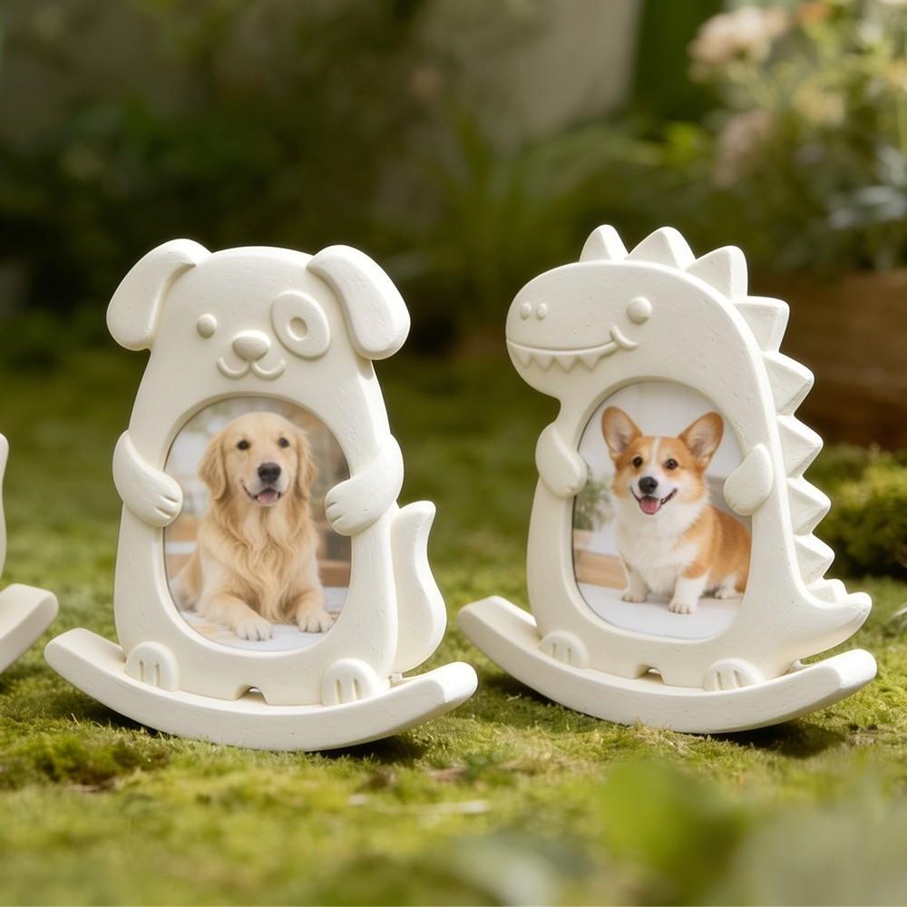 Animal Theme Seesaw Animal Photo Frame Mold Dog Cat Shape Silicone Mold Epoxy Mold Home Decoration