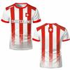 Swiss Map Flag Pattern Football T-shirt Summer Men's Casual Sports Shirt 3D Printing Design Fashionable Short Sleeved O-neck Clothing