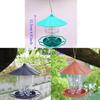 Folding Hanging Wild Bird Feeder Waterproof with Lanyard Hummingbird Feeder Gazebo Style Large Capacity Automatic Bird Feeder