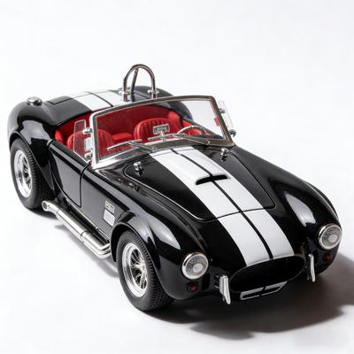 1:Масштаб 1:24 Ретро Классическая Модель Автомобиля Сплав Литье под Давлением Cobra Спортивный Автомобиль Игрушка Симуляция Звука и Света Коллекционный Орнамент Подарок Мальчику