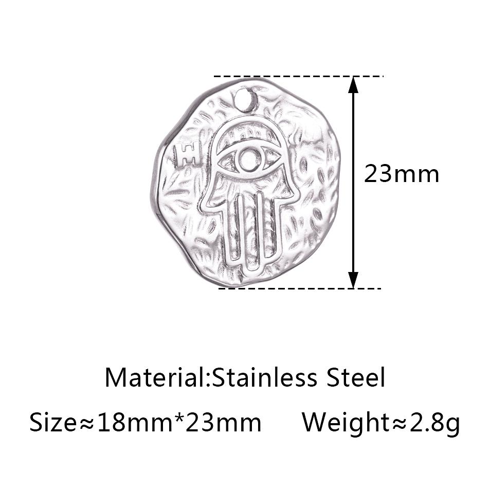 3pcs Stainless Steel Gold Color Plated Rhinestone Evil Blue Eye Charms Necklace Bracelet Earring DIY Jewelry Making Accessories