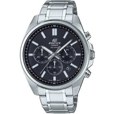 EDIFICE EFV-650DJ-1AJF [EDIFICE Standard Chronograph Mens Metal Band] Круглые часы Серебряный