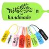 100Pcs Handmade Plastic Hang Tag Labels for DIY Crafts Clothes Shoes Bags Business Gift