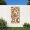 VidaXL Garden Wall Decoration 105x55 Cm Gear Wheel Design 824492