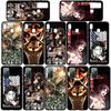 Чехол для телефона Samsung Galaxy S25 S24 S23 iPhone 16 15 Xiaomi Redmi Note 14 13 12 16E X 8 11 Pro Max OPPO Moto Huawei аниме Levi Attack On Titan Cover