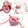 Delicate Jewelry Storage Container Unique Heart Shaped Jewelry Box with Velvet Interior for Rings Storage and Display