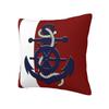 Морской штурвал якорь темно-синий наволочка двусторонняя печать наволочка для подушки подарок наволочка чехол для подушки дом X