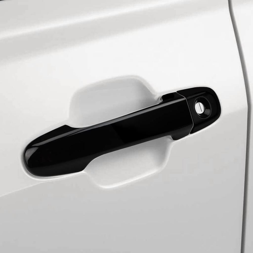 MARCHFA (Subaru Forester sk, Subaru XV, Subaru Impreza) Exterior Door Handle Cover Trim (Piano Black with 2 Sensor Holes)