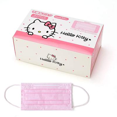 Ткань для масок для взрослых 30 шт. в коробке Hello Kitty Hello Kitty плиссированный тип индивидуально упакованный персонаж 161713 нетканый