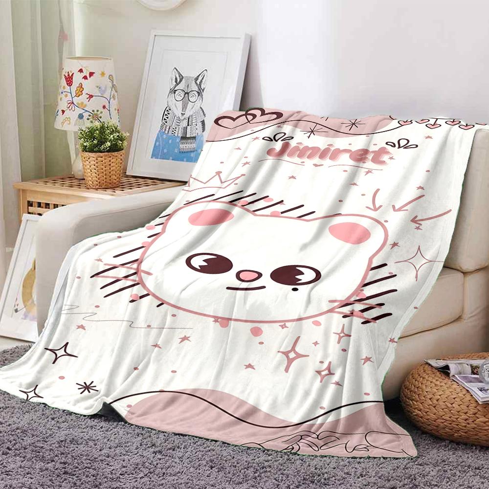 1Pc Adorable Animal Friends Blanket For Couch Bed Plush Cozy Fuzzy Blanket Super Soft Warm Blankets For Fall And Winter 091842