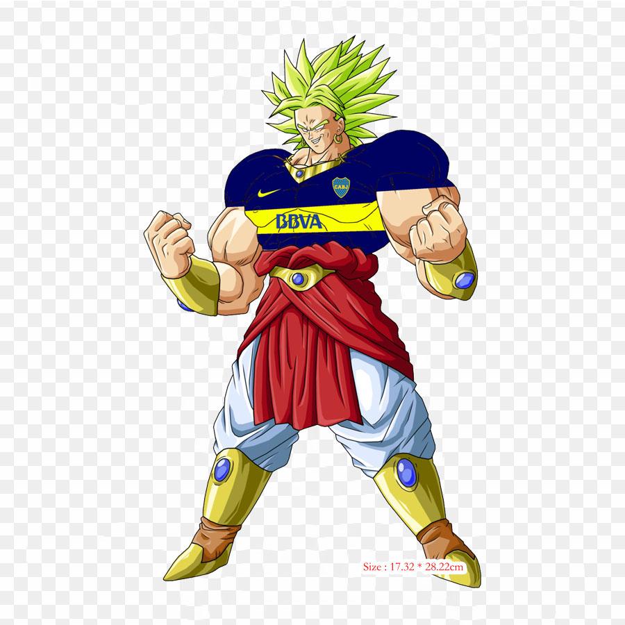 Patches For Clothes Bag Iron On Thermal Stickers Broly Super Saiyan Broly Goku Pattern Washable Heat Transfer