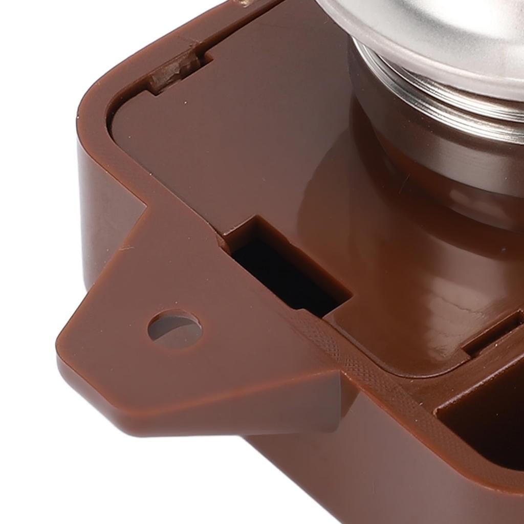 Кнопочная защелка для шкафа - Безключевая кнопочная защелка с фиксатором для двери шкафа для дома на колесах, яхты, автодома, кемпера, каравана (коричневый)