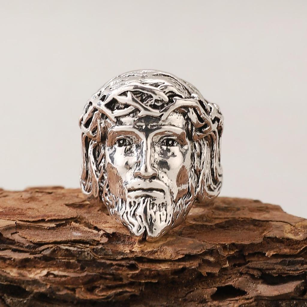 Модное ретро преувеличенное холодное кольцо с открытой половиной лица скульптуры Венеры