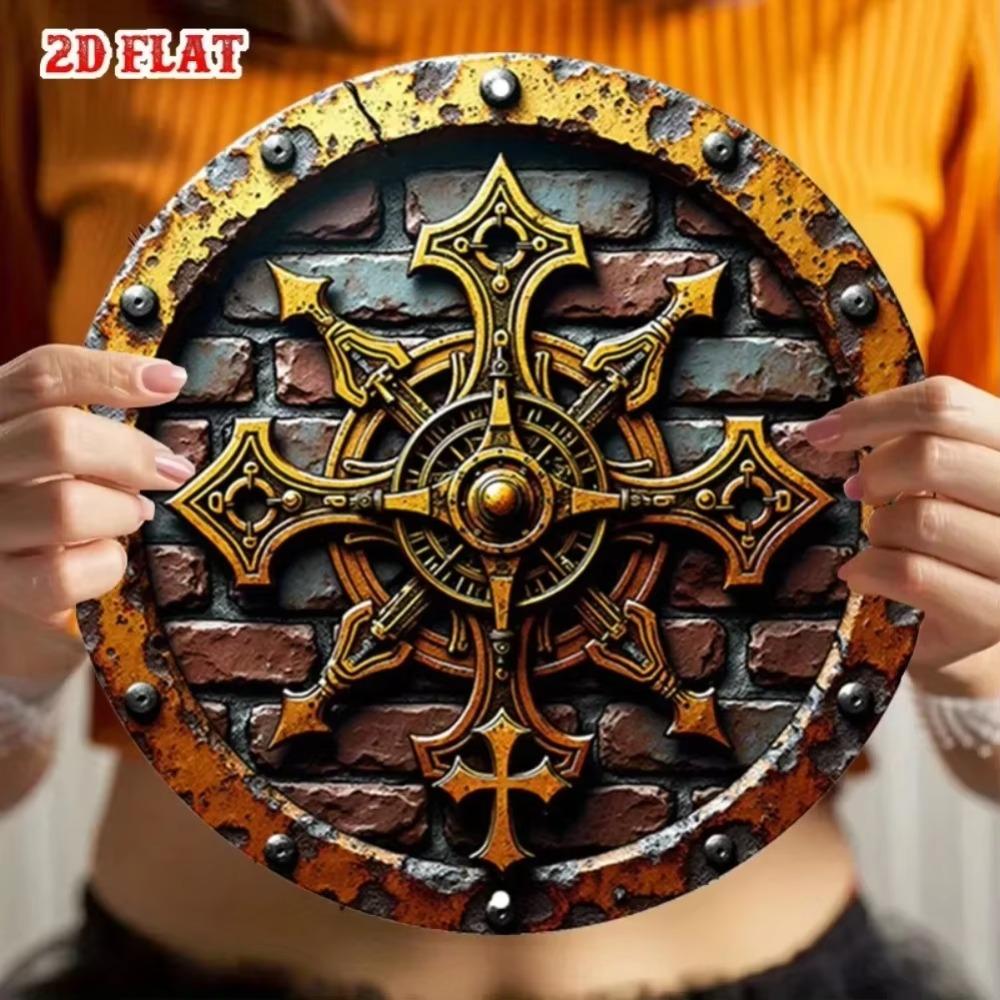 Винтажное Металлическое Настенное Искусство Средневековый Щит Рыцаря Домашний Декор